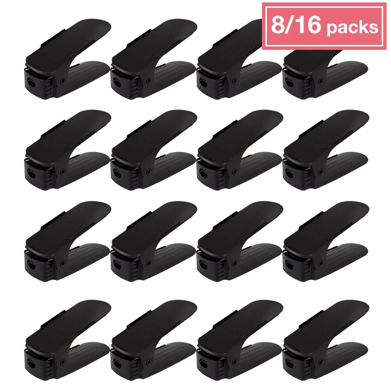 Shoe-Organizer Rack Shelf Shoes Space-Saver Adjustable for Living-Room 8/10/15pcs