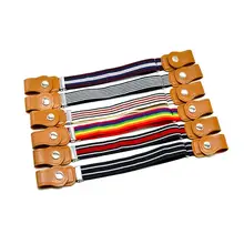 Для детей, для мальчиков и девочек, с пряжкой, регулируемый пояс с эластичной резинкой на талии, пояс в полоску