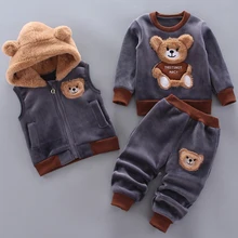 Mode Baby Jungen Kleidung Herbst Winter Warme Baby Mädchen Kleidung Kinder Sport Anzug Outfits Neugeborenen Baby Kleidung Säuglings Kleidung Sets