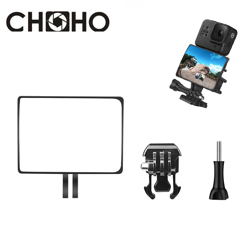 Per Gopro 11 9 10 Accessori Selfie Vlog Mirror Vlogging Flip Screen Supporto Per Scarpe Fredde Per Go Pro Hero 8 Max Xiaomi Sport Camera