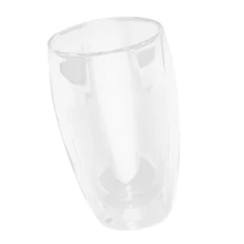 Стеклянные кружки с двойными стенками, прозрачные боросиликатные чашки для кофейного чая термостойкие(-20℃-150℃) взрывозащищенные