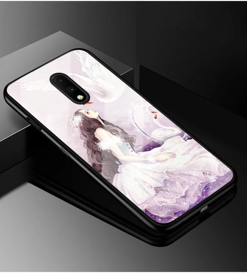 Чехол из закаленного стекла для Oneplus 7 Pro, роскошный противоударный чехол из ТПУ+ стекло для Oneplus 6T 6 7 Pro 7Pro 5 5T 3t Coque - Цвет: 24