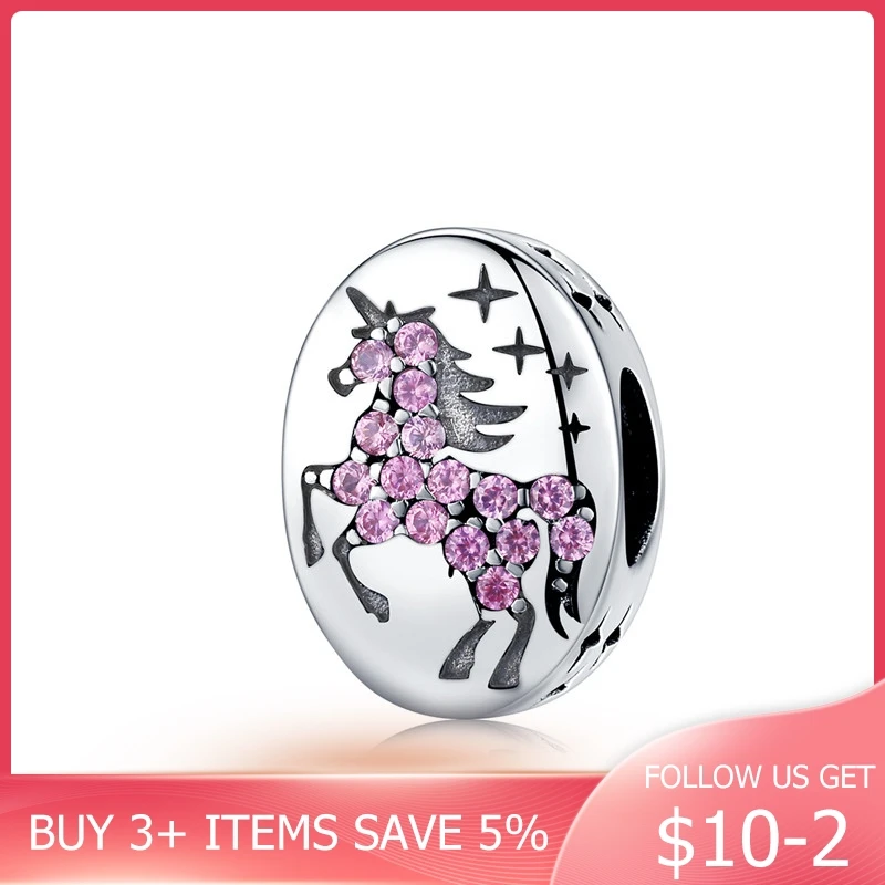 

CodeMonkey Mysterious Licorne with Star Oval Beads fit Original Silver Snake Bracelet Bangle CZ 925 Sterling Silver Jewelry 1272