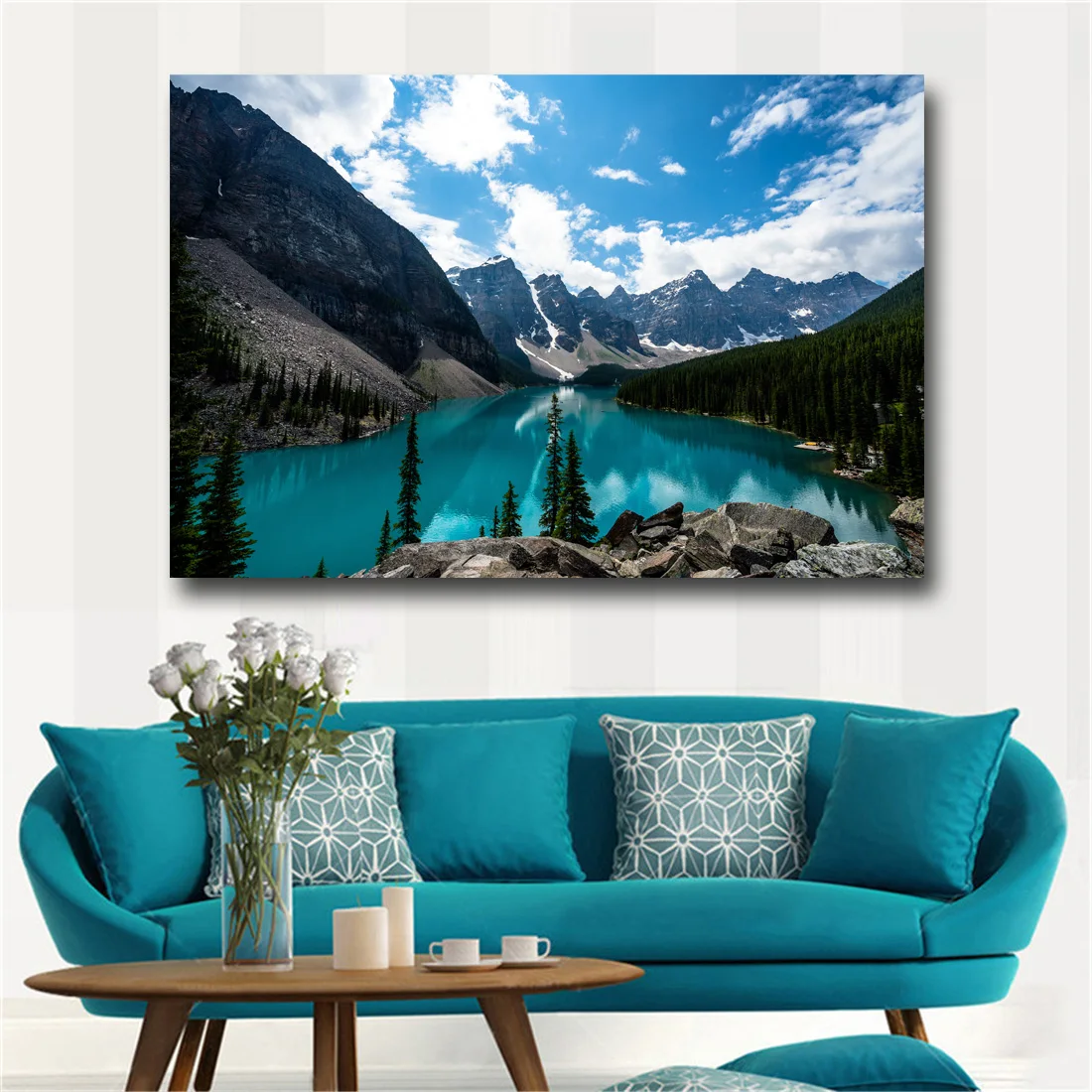 Картина для стен Lake Louise канадский пейзаж настенные картины гостиной спальни