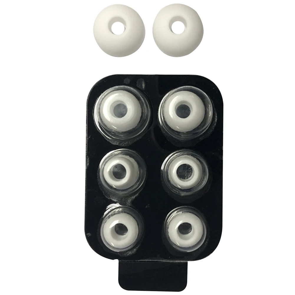 

4 Pairs/set Earbuds Tip Noise Isolated Portable Silicone Practical Spared With Box Soft In Ear Anti Slip Round For Beats Power3