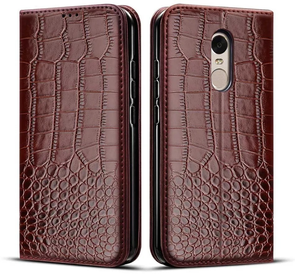 xiaomi leather case custom phone Case for Xiaomi Redmi Note 4 Case Crocodile texture leather flip Case For Xiaomi Redmi Note 4X Case Cover xiaomi leather case charging Cases For Xiaomi