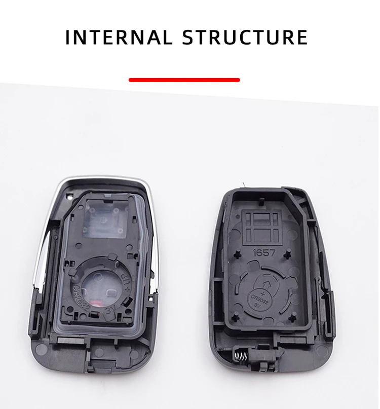 Cocolockey 4 кнопки дистанционного ключа оболочки брелок подходит для Toyota Camry AVALON RAV4 C-HR CHR Smart Keyless Enter ключ- без логотипа