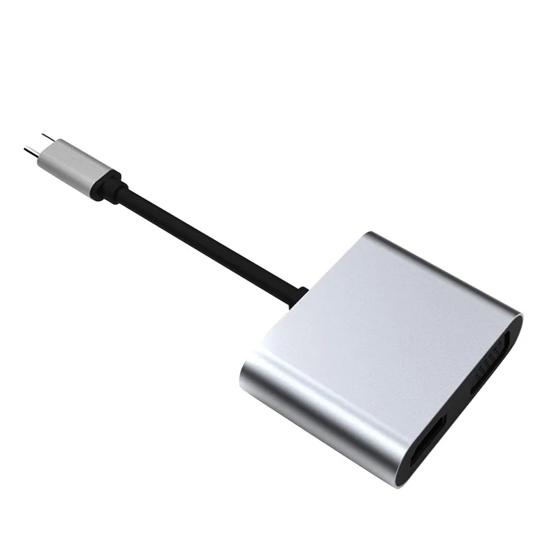 USB C концентратор USB3.1 тип-c к HDMI адаптер док-станция с 4K HDMI VGA OTG PD зарядка SD998