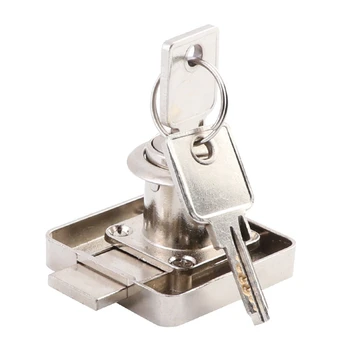 

100pcs Thicken Reinforce Desk Drawer Lock Wardrobe Locks Cabinet Locks Furniture Cam Locks Copper Cabinet Locker with 2 Keys