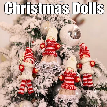 

2021Happy New Year Christmas Ornaments DIY Xmas Gift Tree Pendant Doll Hang Decorations for Home ariety Of Decorative Pendants
