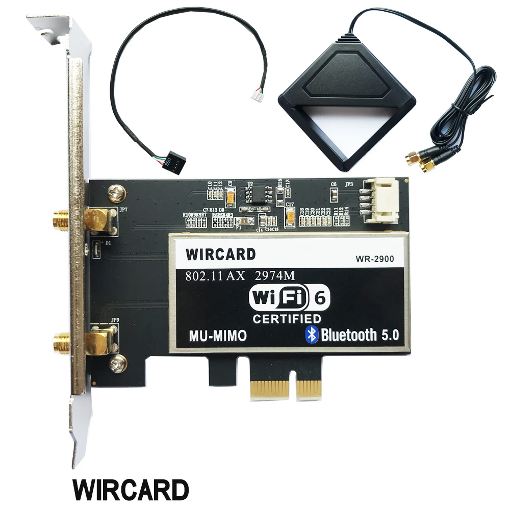 Dual Band 2400Mbps Wireless Wi-Fi Adattatore Di Scheda Di Rete Con Wi-Fi 6 Intel Ax200 Ngw Con 802.11 Ac/Ax Bt 5.0 Per Il Tavolo