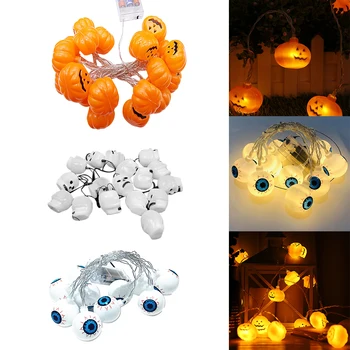 

LED Lantern Halloween Light String DIY Pumpkin Light String Battery Fairy Light 4M Party Decoration Hanging Props T