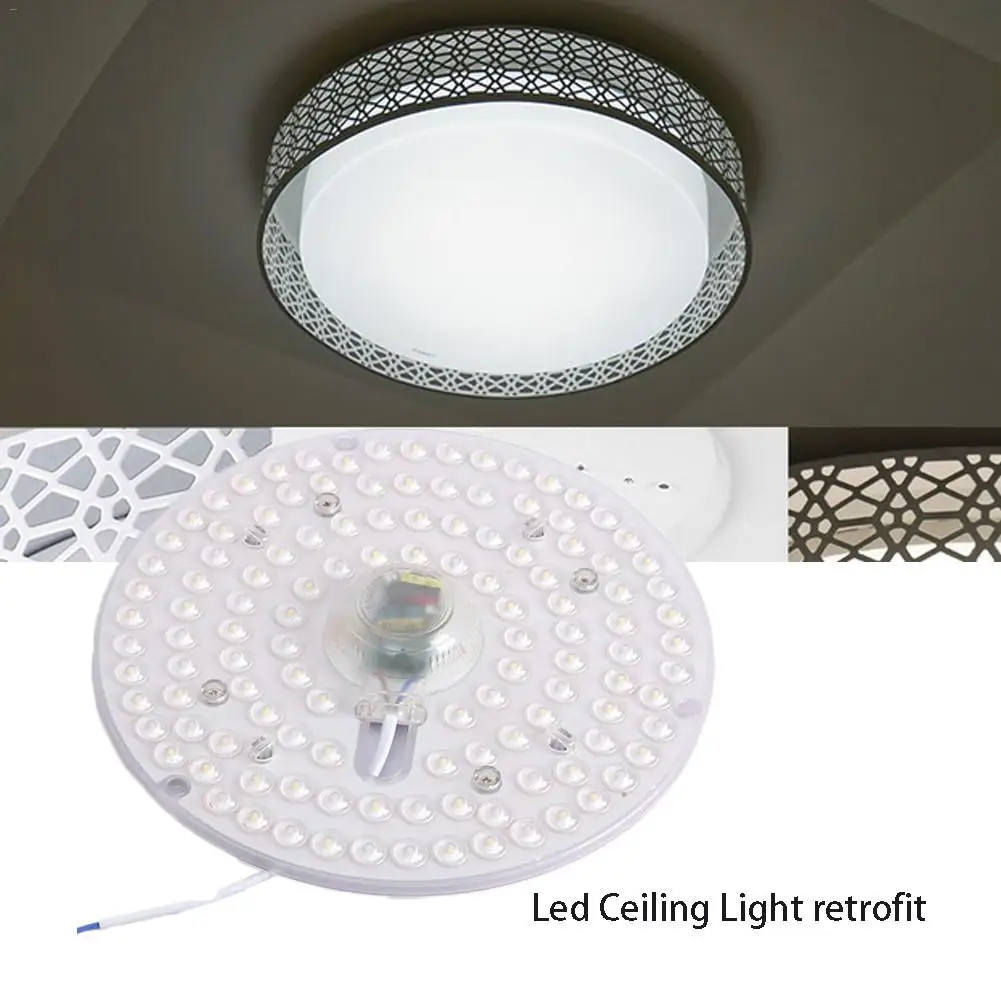 

24W 220V 1920LM LED Ceiling Light Round Replacement Ceiling Light Source Bedroom Light Advanced Optical Lens For Office 6500K