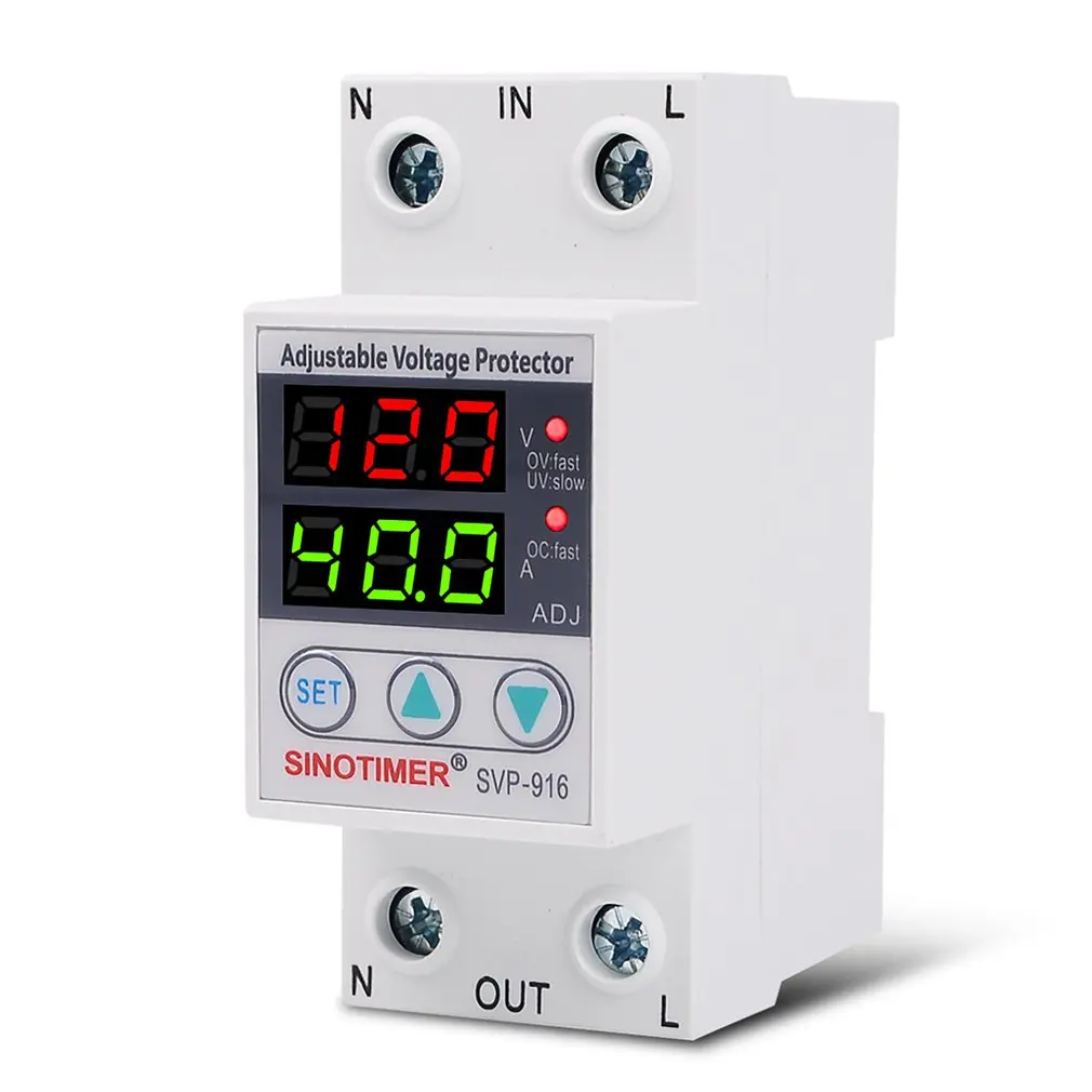 Generic Adjust Voltage Relay Control Over Under Voltage Protector 230v