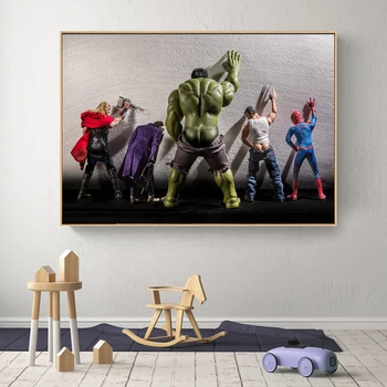 

Funny Superheros Posters and Prints Comics Movie Quadro Canvas Painting Cuadros Wall Art Picture for Living Room Home Decoration