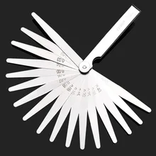 Заглушка щуп 0,02-1,0 мм из нержавеющей стали измерительный зазор лист 17 лезвие измерительный инструмент метрический зазор заполняя измерительный инструмент