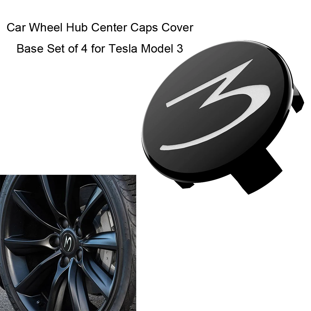 

Auto Car Wheel Center Hub Caps Covers Car Wheel Hub Center Caps Cover Base for Tesla Model 3 Car Accessories