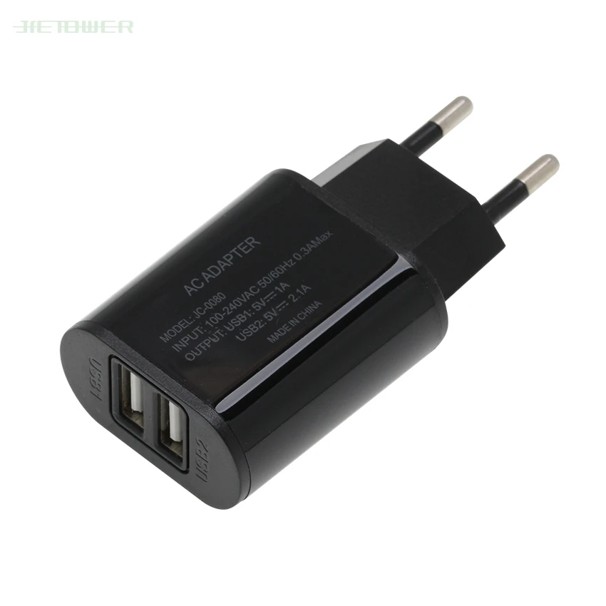 300 шт/партия 5V 2A EU US Plug 2 usb порта USB зарядное устройство настенный адаптер для зарядки мобильного телефона для IPhone X MAX IPad samsung S8