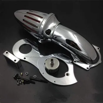 

Motorcycle Chrome Air Cleaner Intake Filter Kit For 1999-UP Honda Shadow 600 VLX600 VLX