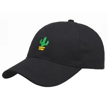 

Fashion Cactus Embroidery Baseball Caps For Men Boy Girls Women Rapper Black Adjustable Snapback Cap Outdoor Hip Hop Sun Dad Hat
