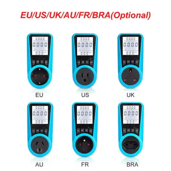 

Backlight Power Metering Socket Electric Power Monitor Intelligent Billing Socket Electric Meter EU/US/UK/AU/FR/BRA Plug