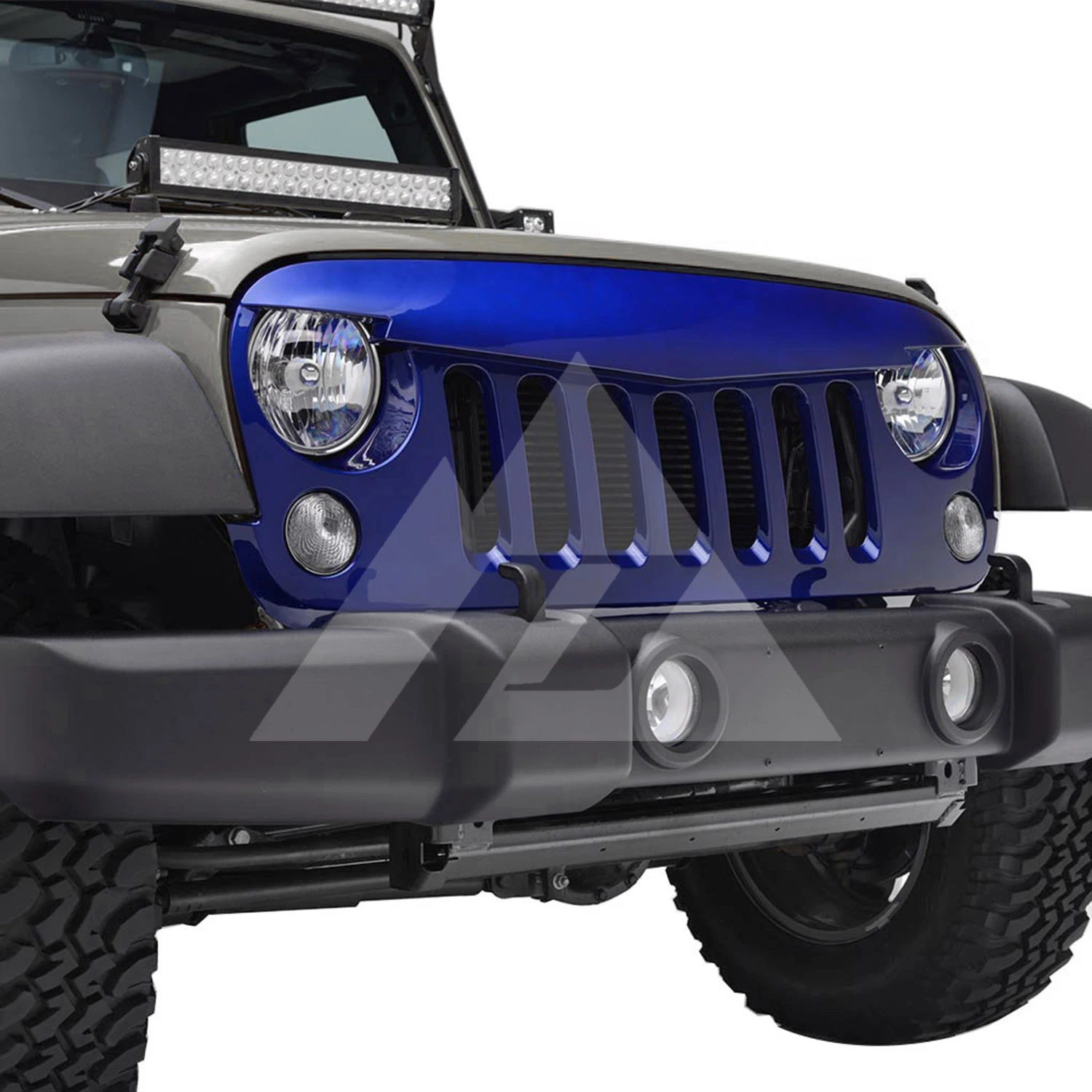 Для 2007 2008 2009 2010 2011 2012 2013 Jeep Wrangler JK «Angry Bird» синего цвета упакованы решетка