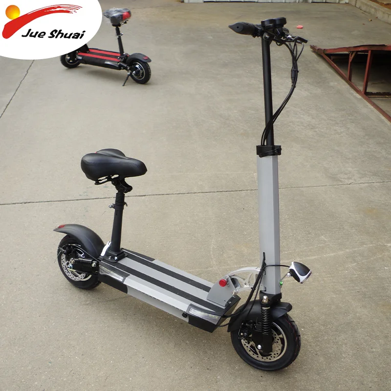 

JS 100km Adult Electric Scooter with Seat 48V 500W Foldable Powerful Hoverboard New 48V 26AH E Scooter Electric Kick Scooter