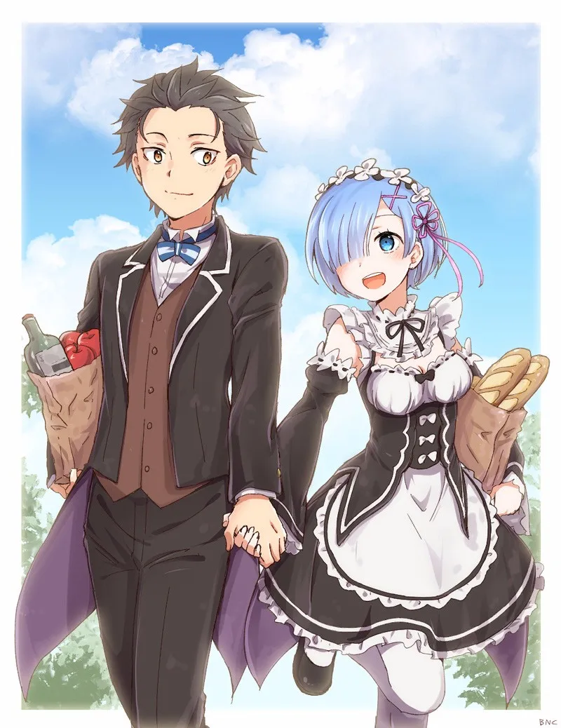 Re: Zero Hajimeru Isekai Seikatsu Natsuki Subaru Life in a Different World To Zero cosplay пальто с ласточкистым хвостом, полный комплект