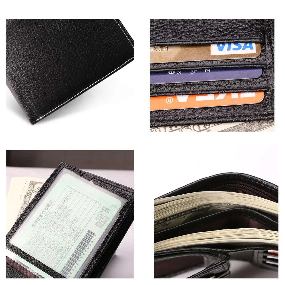 Joyir из натуральной кожи Для Мужчин's Бизнес бумажник Для мужчин молния Rfid кошелек, небольшой кошелек портмоне держатель для карт Portomonee