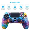IVYUEEN 25 Colors Silicone Camo Protective Skin Case For Sony Dualshock 4 PS4 DS4 Pro Slim Controller Thumb Grips Joystick Caps ► Photo 2/6