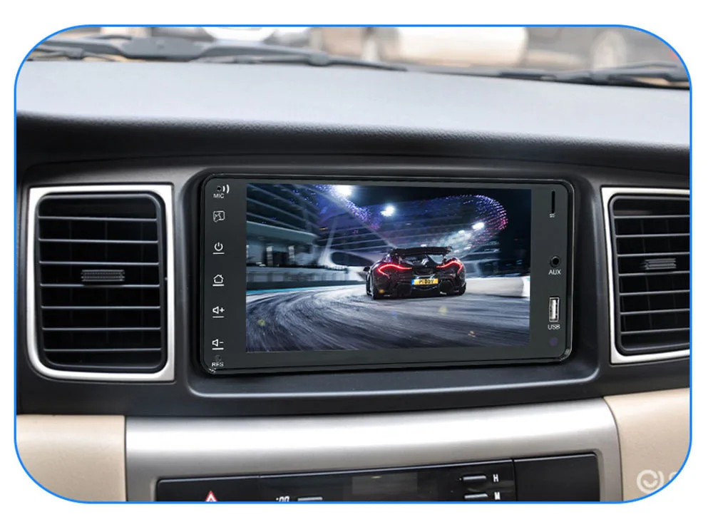 2 Din автомобильный радиоприемник TF Bluetooth мультимедийный плеер для Toyota Corolla 7 ''Авторадио Mirrorlink аудио стерео