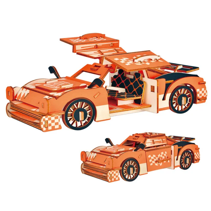 2019 Новый 3D сборный автомобиль модель игрушки DIY обучающий подарок головоломка прочный для детей