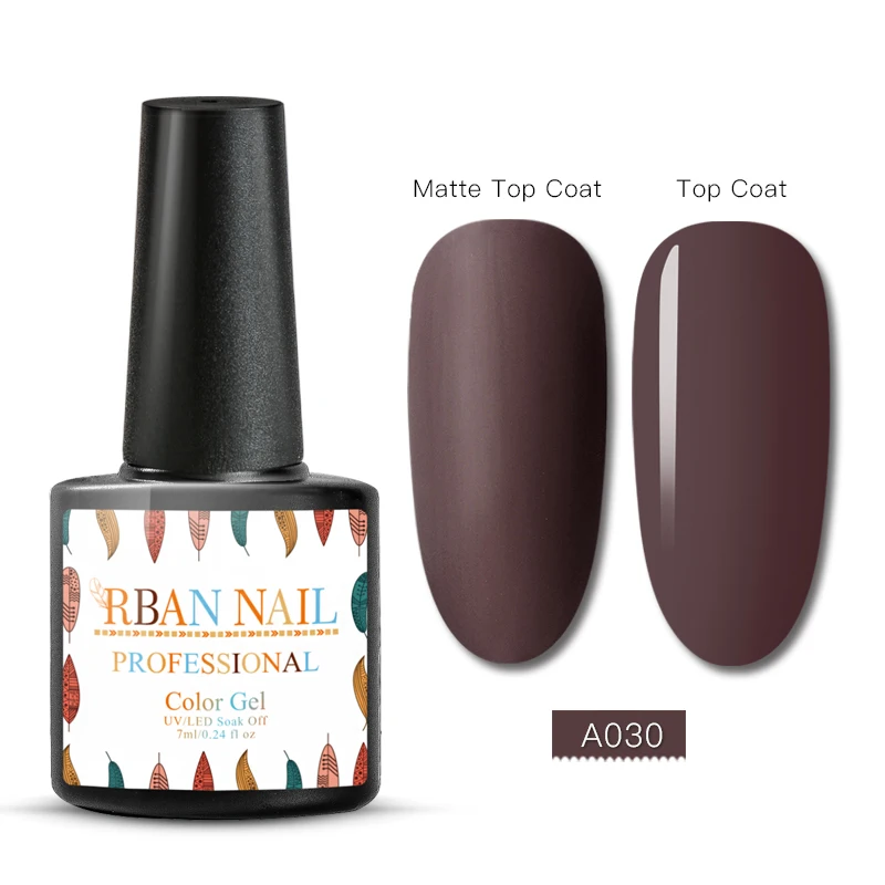 TM30030 RBAN NAIL 7 мл цветной УФ-гель для ногтей замачиваемый Полупостоянный лак для ногтей Гель-краска для ногтей маникюр матовое верхнее покрытие необходимо - Цвет: TM30030