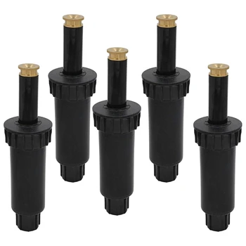 

4 inch Sprinklers with Brass Nozzle, Irrigation Sprinkler for Lawn, Yard, Garden, Planter Beds - 5 Pack(4Pcs 360 Degrees Sprinkl