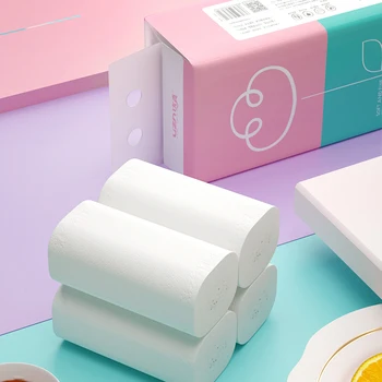 

14 Rolls/set Toilet Paper Plant Protection Coreless Roll Of Paper Life Household Paper Towels Kitchen Home Clean Supplies