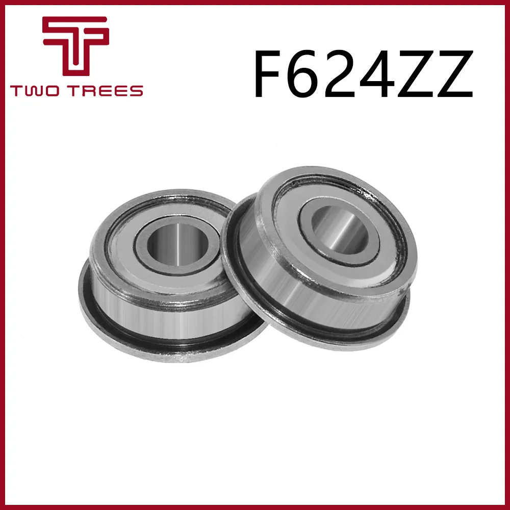 10pcs Flange Ball Bearings F604ZZ F623ZZ F624ZZ F625ZZ F688ZZ 3D Printers Parts Deep Groove Pulley Wheel Aluminium Part (1)