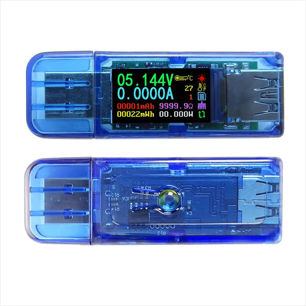 AT35 USB 3 0 цифровой HD цветной экран тестер для вольтметра напряжения тока