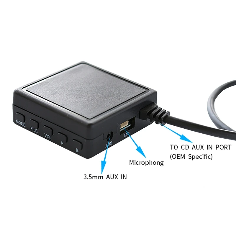 Adaptateur Bluetooth 5.0 pour voiture, câble AUX, TF, USB, adapté pour KIT  207, 307, 407, 308 - AliExpress