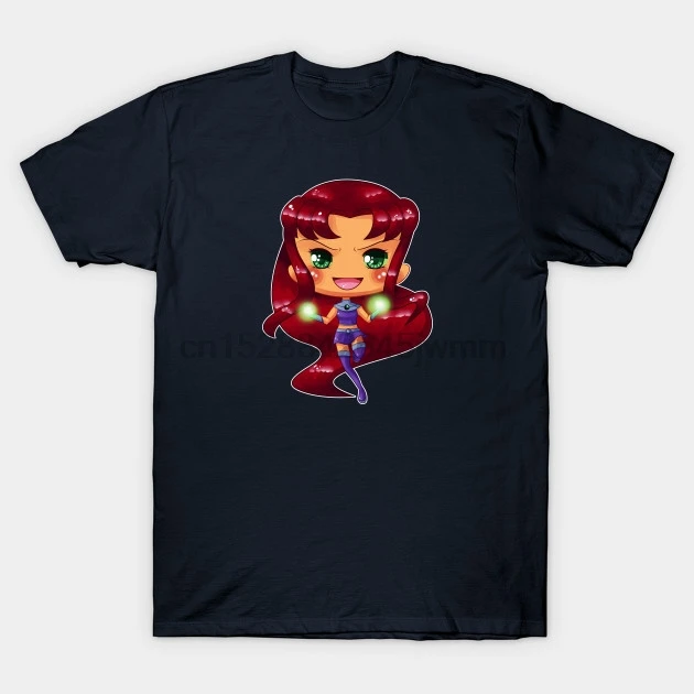 Men tshirt Chibi Starfire Cute T Shirt Printed T-Shirt tees top | Мужская одежда