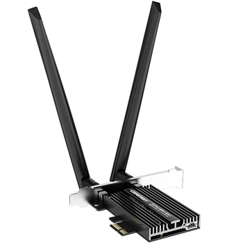 

COMFAST AX200 PRO PCIe WiFi Card 2.4G/5G Dual Band Bluetooth 5.0 PCI Express Wireless Network Card Adapter for Win 10 Desktop PC