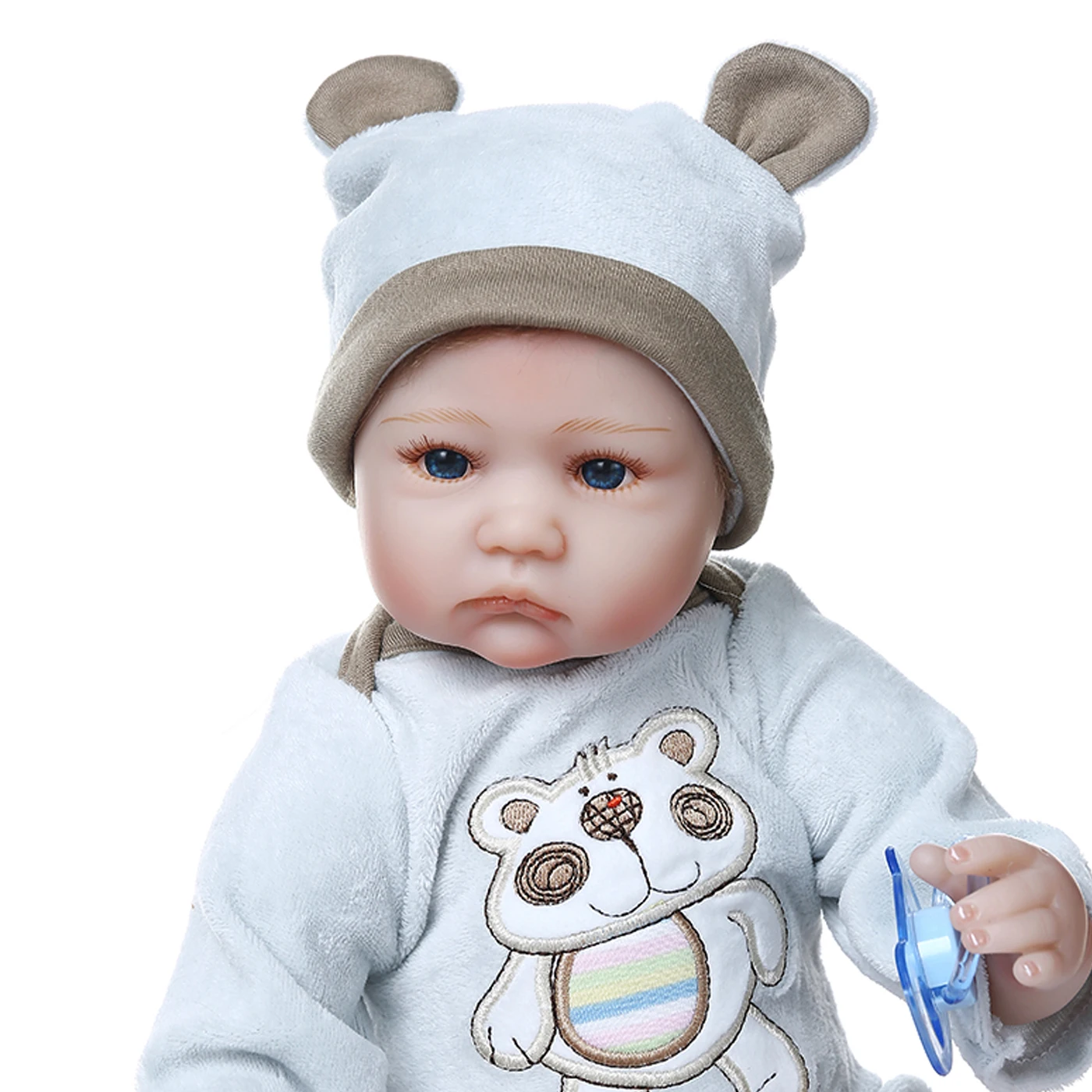 NPK 40 см Кукла reborn baby премиe реалистичное одеяло для маленького мальчика ручная