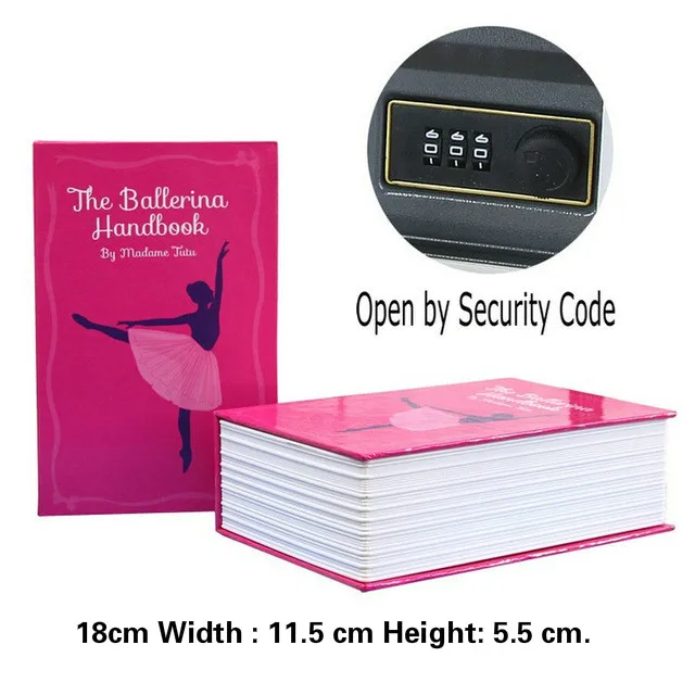 L size Pink Password Практичный мини-кассовый Копилка из нержавеющей стали с замком безопасности с замком, сейф, маленький, подходит для украшения дома, 3 размера - Цвет: L size Pink Password
