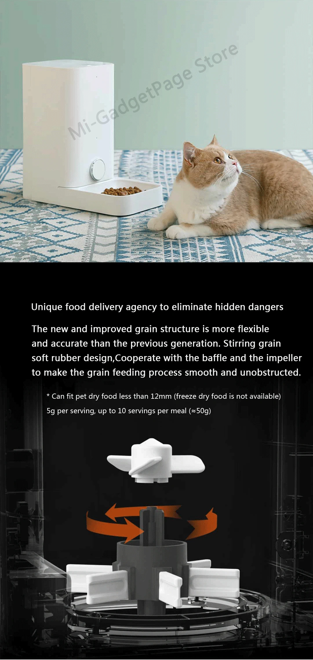 Xiaomi Mijia PETKIT умная кормушка для кошек Автоматическая миска кормушка для кошек никогда не застревает кормушка свежий дозатор корма для домашних животных Cibo Gatto