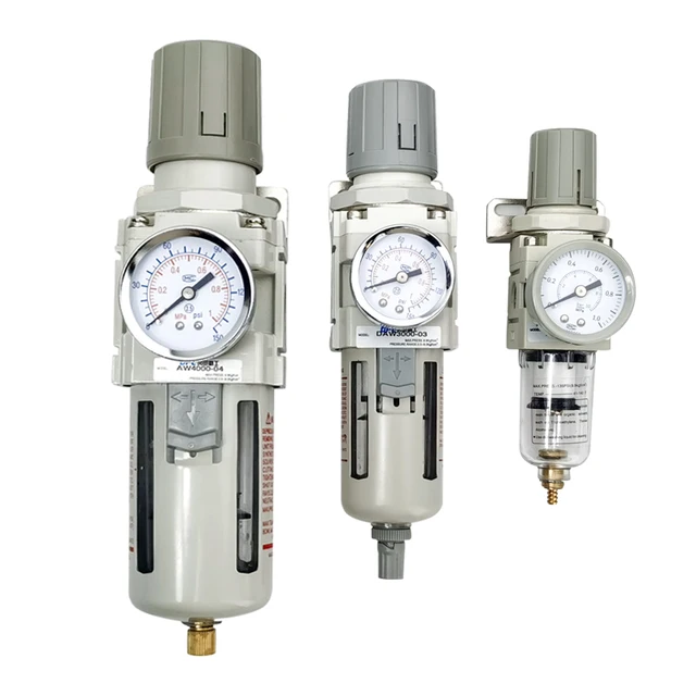 AW2000-02 AW3000-03 공기 압축기 공기 필터 컨트롤러 오일 분리기 필터 공압 공기 압력 조절기 AW4000-04