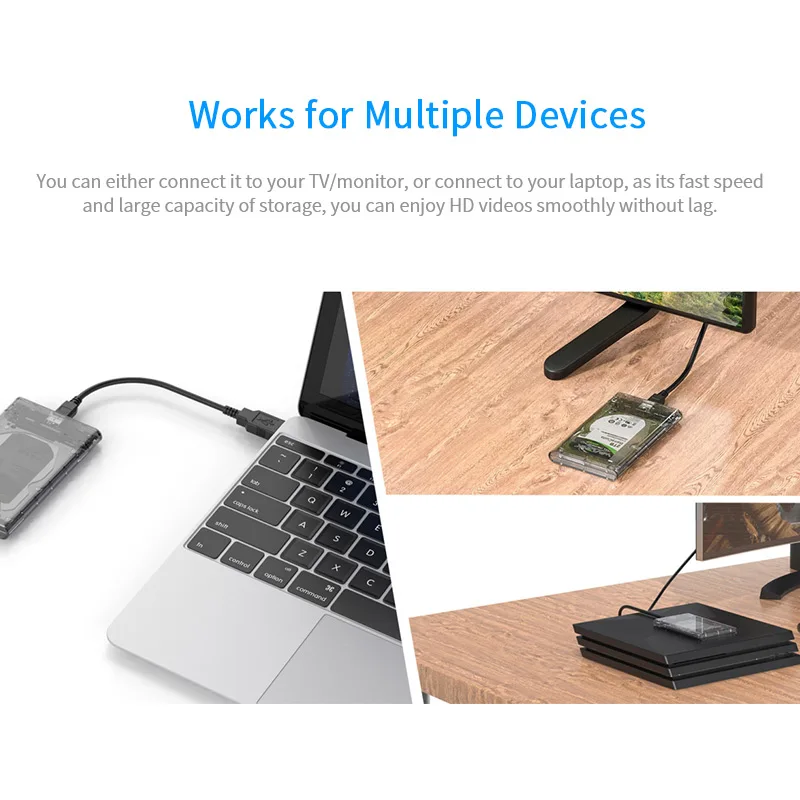 Wavlink 2,5 дюймов USB 3,0 SSD Корпус для SATA жесткий диск Док-станция UASP для 2," HDD SSD совместим с Micro Window Mac
