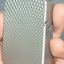 KSKJ ручная работа Двусторонняя сетка узор NAVI титановый сплав TC4 зажигалка