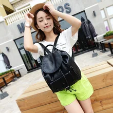 Inflooring liu bang New Style Washed Leather WOMEN'S Bag Casual Backpack Wholesale Supply