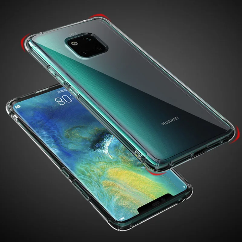 Weloan подходит для huawei mate 30 mate 20 подушки безопасности против падения рукав mate 20 Pro прозрачный силиконовый мягкий чехол