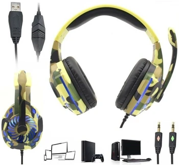Cascos auriculares con microfono para playstation4 ps4 pc Ordenador de juegos Gamer