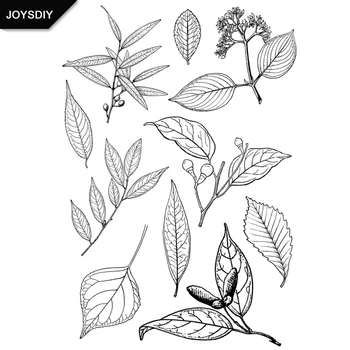 

News Creative leaves Flower Clear stamps Scrapbooki DIY photo cards account rubber stamps transparent stamps Handmade card stamp